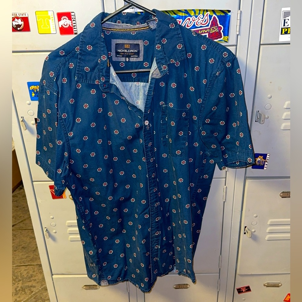 Mens Button Up Dress Shirt XL